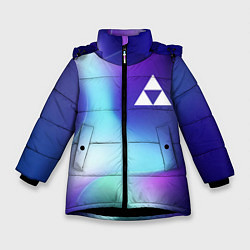 Куртка зимняя для девочки Zelda northern cold, цвет: 3D-черный