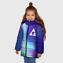 Куртка зимняя для девочки Zelda northern cold, цвет: 3D-черный — фото 2