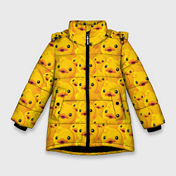Зимняя куртка для девочки Желтая резиновая уточка для ванны