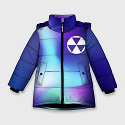 Куртка зимняя для девочки Fallout northern cold, цвет: 3D-черный
