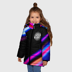 Куртка зимняя для девочки Chrysler speed lights, цвет: 3D-черный — фото 2