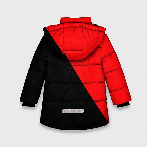 Зимняя куртка для девочки Mass Effect n7 game computer / 3D-Черный – фото 2