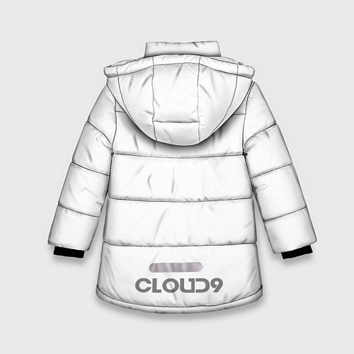 Зимняя куртка для девочки Cloud9 white / 3D-Светло-серый – фото 2