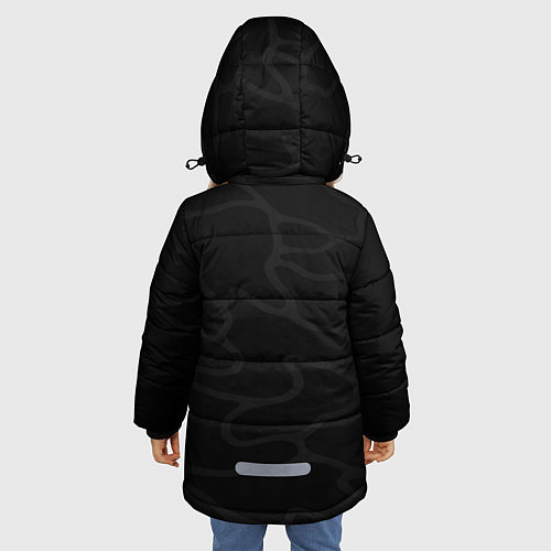 Зимняя куртка для девочки Furia black / 3D-Красный – фото 4