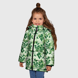 Куртка зимняя для девочки Green nature, цвет: 3D-светло-серый — фото 2