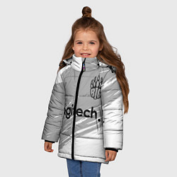Куртка зимняя для девочки Форма BIG white, цвет: 3D-черный — фото 2