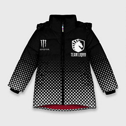 Куртка зимняя для девочки Team Liquid black, цвет: 3D-красный