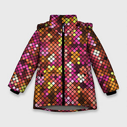 Куртка зимняя для девочки Disco style, цвет: 3D-светло-серый