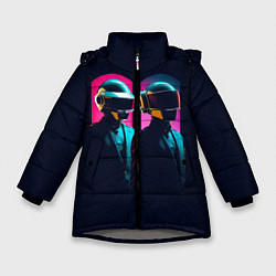 Зимняя куртка для девочки Daft Punk - One more time