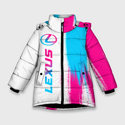 Зимняя куртка для девочки Lexus neon gradient style: по-вертикали