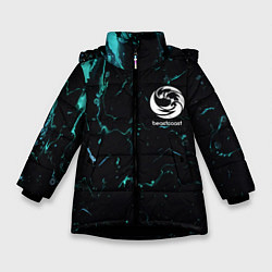Куртка зимняя для девочки Beastcoast абстракт, цвет: 3D-черный