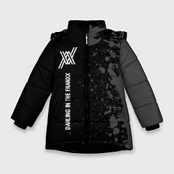 Куртка зимняя для девочки Darling in the FranXX glitch на темном фоне: по-ве, цвет: 3D-черный