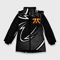 Куртка зимняя для девочки Fnatic - white line, цвет: 3D-черный