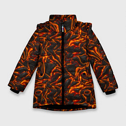 Зимняя куртка для девочки Огненная лава