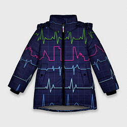 Куртка зимняя для девочки Color pulse, цвет: 3D-светло-серый
