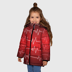 Куртка зимняя для девочки Pulse, цвет: 3D-черный — фото 2