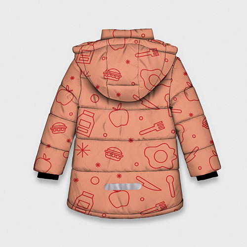 Зимняя куртка для девочки Foody / 3D-Светло-серый – фото 2