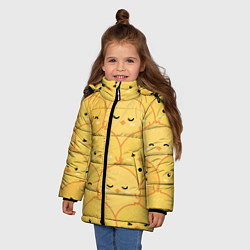 Куртка зимняя для девочки Милые птенчики, цвет: 3D-красный — фото 2