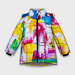 Зимняя куртка для девочки Красочный принт