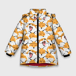 Зимняя куртка для девочки Хитрые лисы