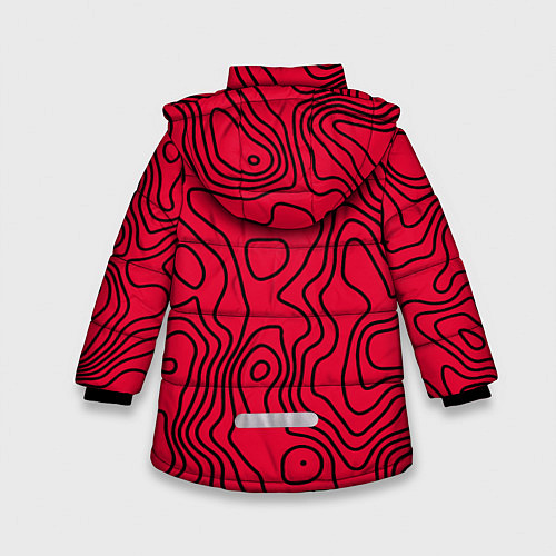 Зимняя куртка для девочки T1 форма red / 3D-Черный – фото 2