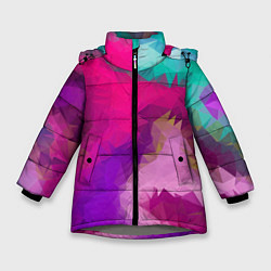 Куртка зимняя для девочки Pinky spirit, цвет: 3D-светло-серый