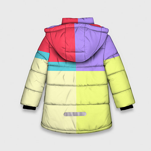 Зимняя куртка для девочки Блек Пинк - разноцветный / 3D-Черный – фото 2
