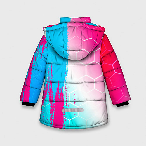 Зимняя куртка для девочки Exeed neon gradient style: по-вертикали / 3D-Черный – фото 2