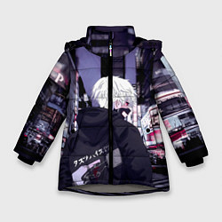Куртка зимняя для девочки Kaneki Ken, цвет: 3D-светло-серый
