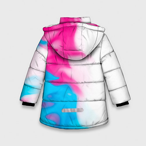 Зимняя куртка для девочки Jeep neon gradient style: по-вертикали / 3D-Черный – фото 2