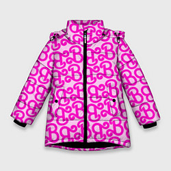 Зимняя куртка для девочки Логотип Барби - буква B