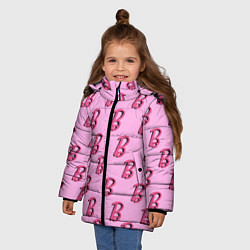 Куртка зимняя для девочки B is for Barbie, цвет: 3D-черный — фото 2
