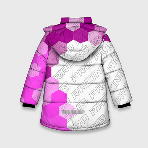 Зимняя куртка для девочки Volkswagen pro racing: по-вертикали / 3D-Черный – фото 2