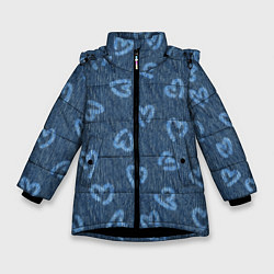 Зимняя куртка для девочки Hearts on denim