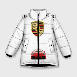 Зимняя куртка для девочки Porsche car