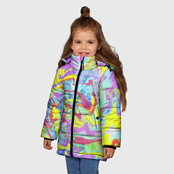 Куртка зимняя для девочки Flash of colors, цвет: 3D-красный — фото 2
