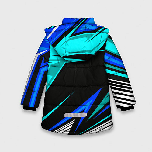 Зимняя куртка для девочки Фольцваген - sport uniform / 3D-Светло-серый – фото 2