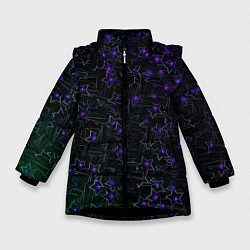 Зимняя куртка для девочки Звездные сети