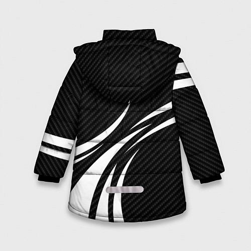 Зимняя куртка для девочки Lexus - carbon line / 3D-Черный – фото 2