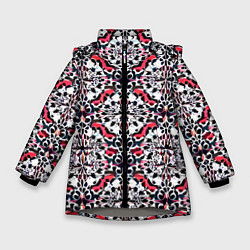 Зимняя куртка для девочки Геометрический паттерн - нейросеть