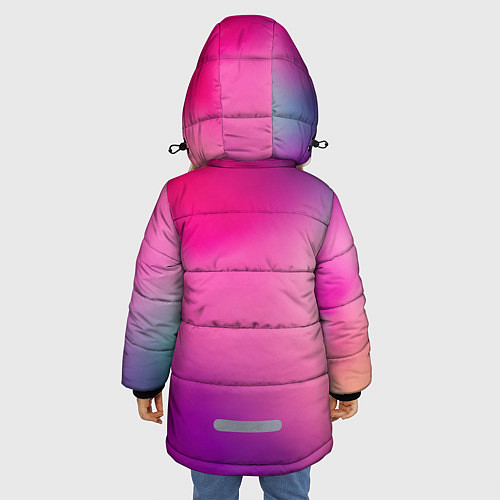 Зимняя куртка для девочки Футболка розовая палитра / 3D-Светло-серый – фото 4