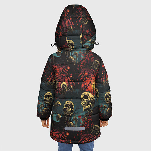 Зимняя куртка для девочки Нечистый дух / 3D-Красный – фото 4