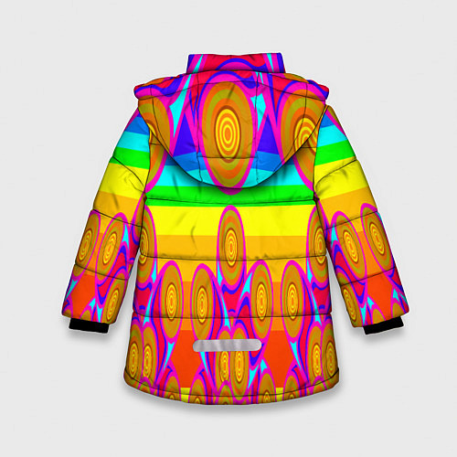 Зимняя куртка для девочки Хохлома вариант 2 / 3D-Красный – фото 2