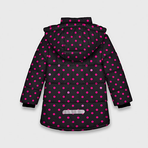 Зимняя куртка для девочки Барби горошек / 3D-Светло-серый – фото 2