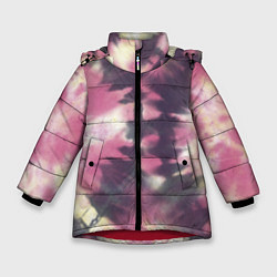 Зимняя куртка для девочки Tie-Dye дизайн