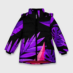 Зимняя куртка для девочки Floral composition - neon