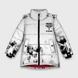 Куртка зимняя для девочки The Last of Us отпечатки, цвет: 3D-красный