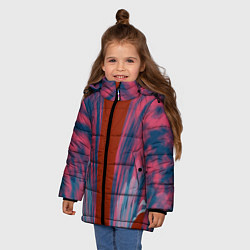 Куртка зимняя для девочки Глиняные облака, цвет: 3D-красный — фото 2