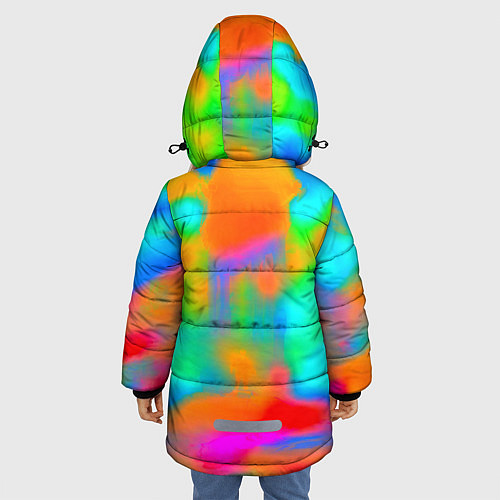 Зимняя куртка для девочки Alan walker toxic music / 3D-Красный – фото 4