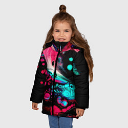Куртка зимняя для девочки Пигмент, цвет: 3D-светло-серый — фото 2